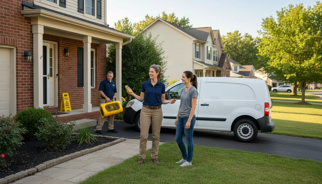 Residential water damage restoration in Country Club Hills, IL